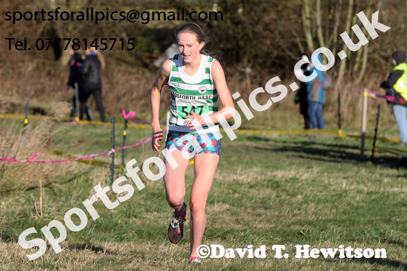 Womens under-17s and under-20s North Eastern Cross Country, 2018 Northern Cross Country Champs., Wrekenton, Gateshead. Photo:  David T. Hewitson/Sports for All Pics